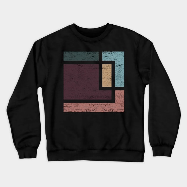 Abstract Geometry with Earth Tones Crewneck Sweatshirt by ddtk